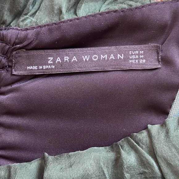 Hunter Green Zara Strapless Asymmetrical Ruffle Dress - Picture 4 of 4